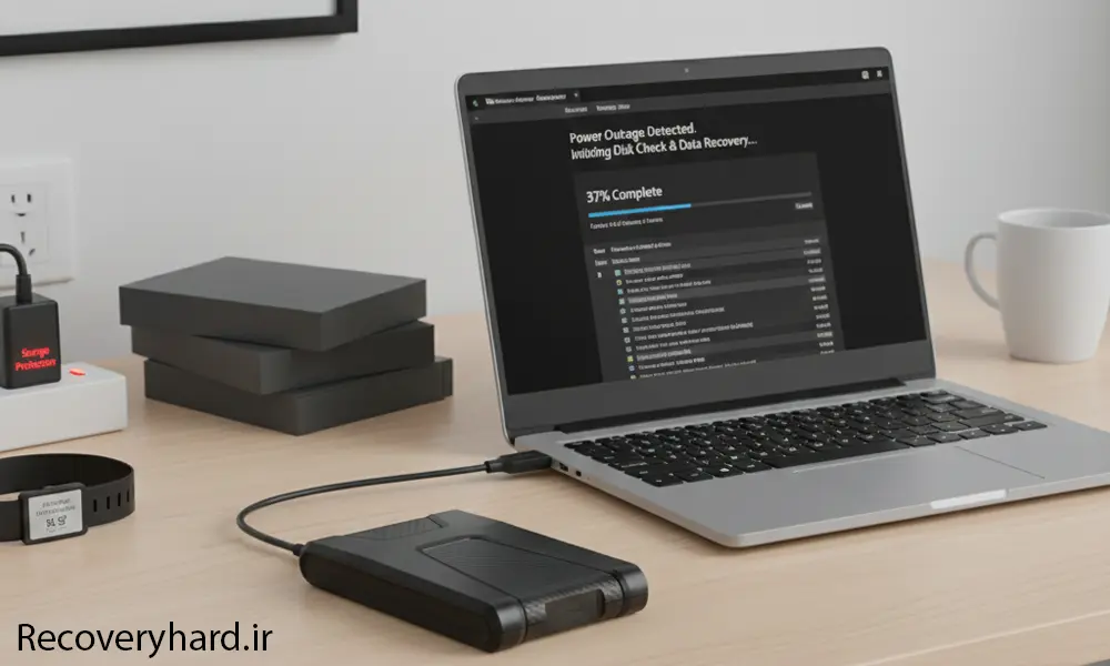 ریکاوری اطلاعات بعد از قطع برق ناگهانی