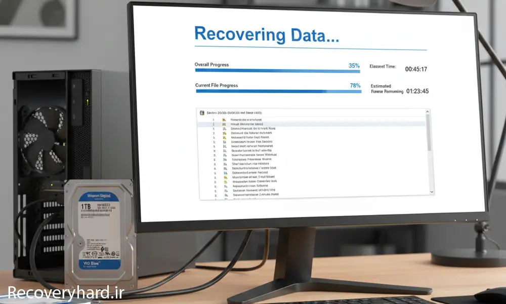 زمان تقریبی برای ریکاوری هارد چقدر است؟