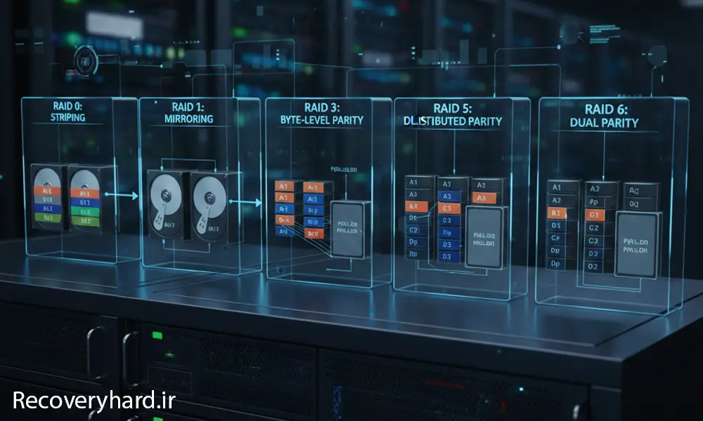 مقایسه انواع رید RAID