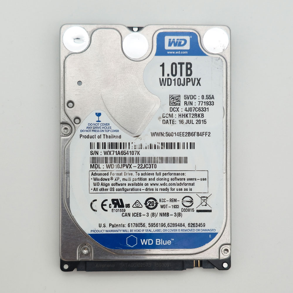 هارد دیسک اینترنال 2.5 اینچ وسترن دیجیتال ظرفیت 1 ترابایت هارد دیسک اینترنال 2.5 اینچ وسترن دیجیتال ظرفیت 1 ترابایت