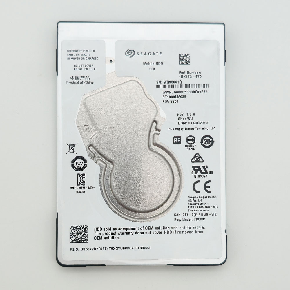 هارد دیسک اینترنال 2.5 اینچ SATA سیگیت ظرفیت 1 ترابایت هارد دیسک اینترنال 2.5 اینچ SATA سیگیت ظرفیت 1 ترابایت