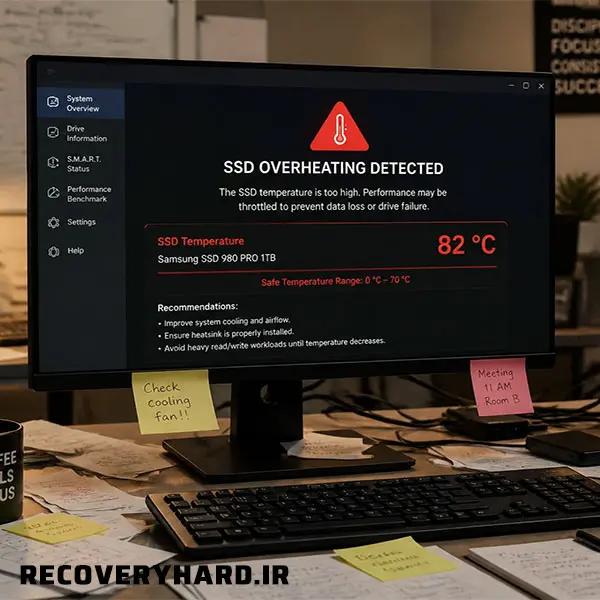 دلایل بالا رفتن حرارت SSD و راهکارهای جلوگیری از آن