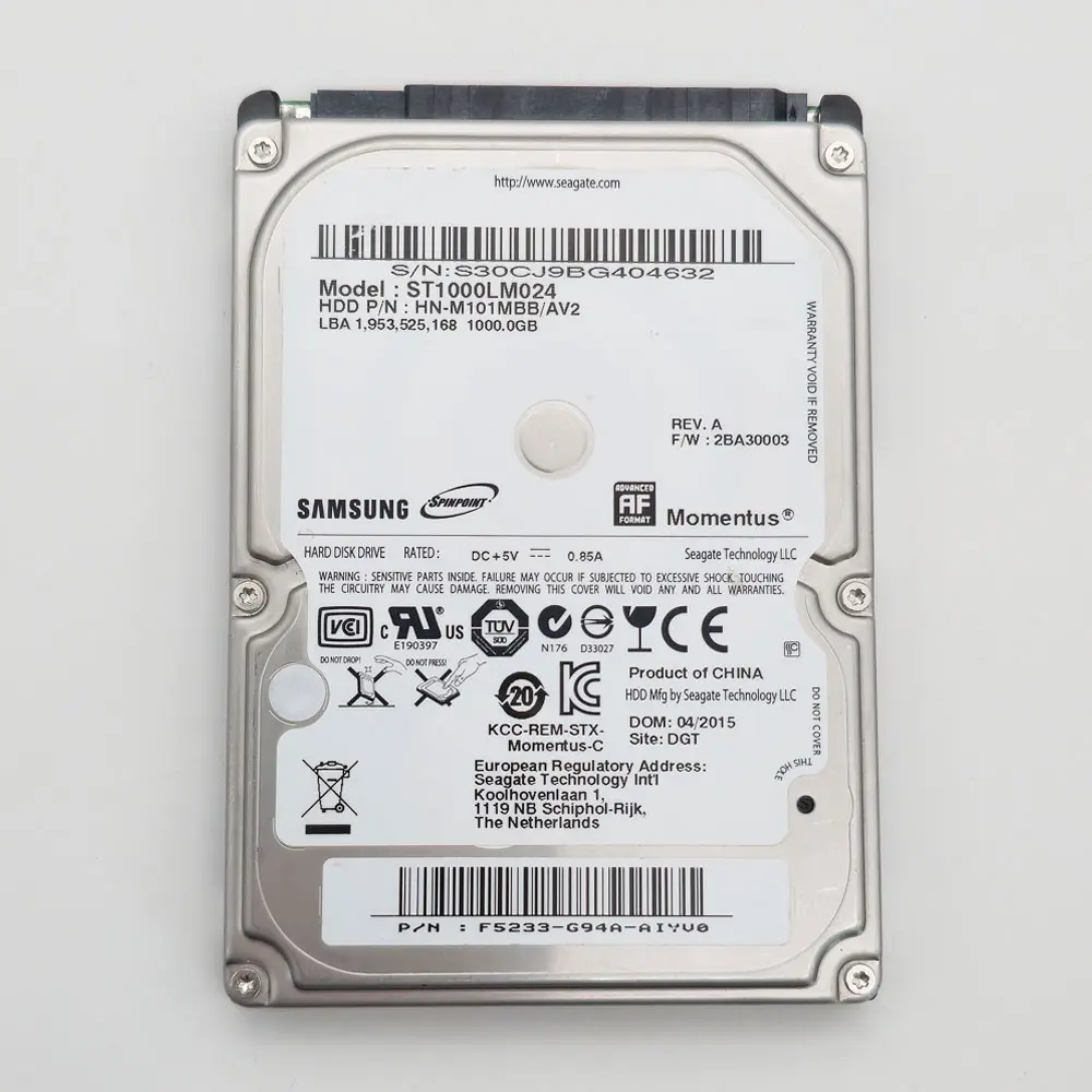 هارد دیسک اینترنال ۲.۵ اینچ SATA سامسونگ ۱ ترابایت