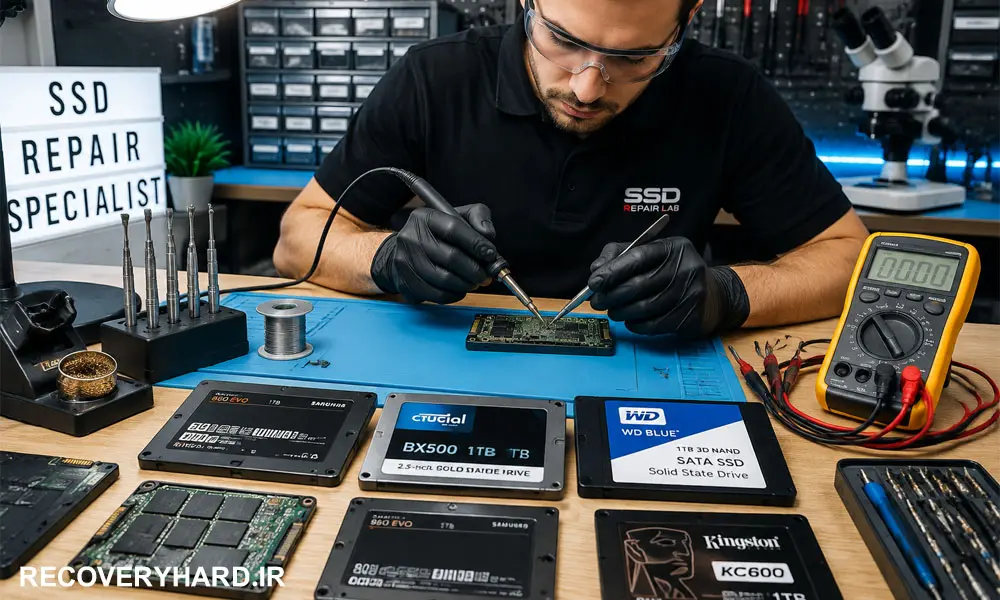 بازیابی سخت افزاری SSD؛