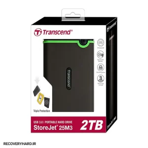 هارد اکسترنال ترنسند مدل StoreJet 25M3 ظرفیت 2 ترابایت